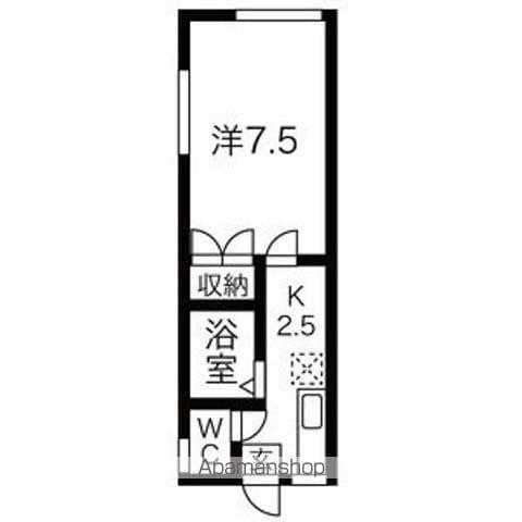 エクセレントホームK(1K/1階)の間取り写真