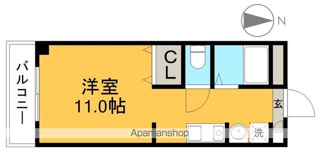 フィットハイム比島(ワンルーム/4階)の間取り写真