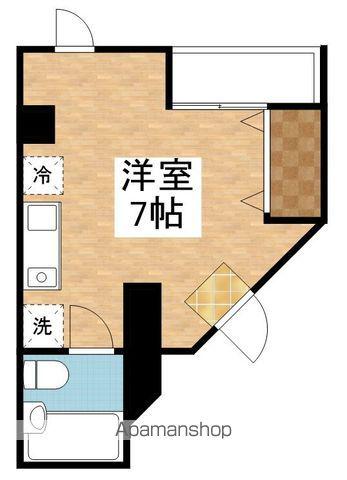 ロマーヌ新石山(ワンルーム/4階)の間取り写真