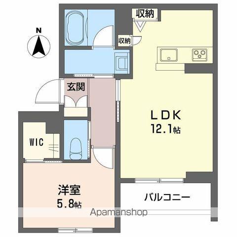 ロイヤルグランコート虎丸(1LDK/3階)の間取り写真