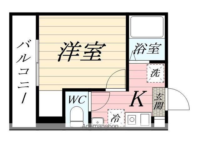 レジェンドつるみ下末吉(1K/1階)の間取り写真