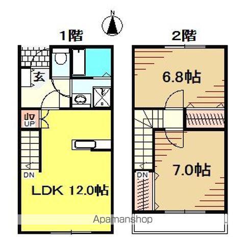 アイ・ウィステリア(2LDK)の間取り写真