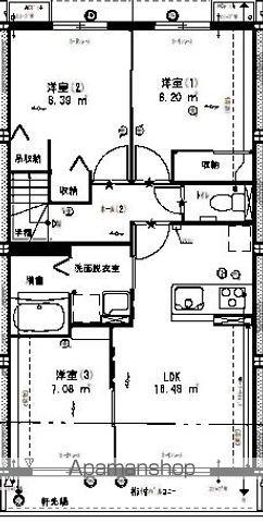 レトアエクセレント(3LDK/2階)の間取り写真