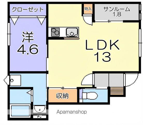 グッドライフステージ宮荘(1LDK/1階)の間取り写真