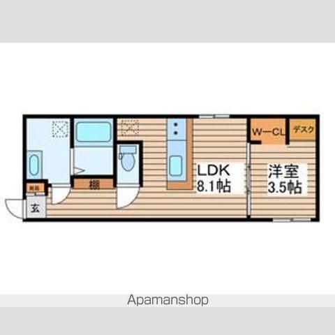 AMIRL PREMIER HEIAN-DORI(1LDK/4階)の間取り写真