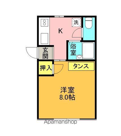大内コーポ(1K/1階)の間取り写真