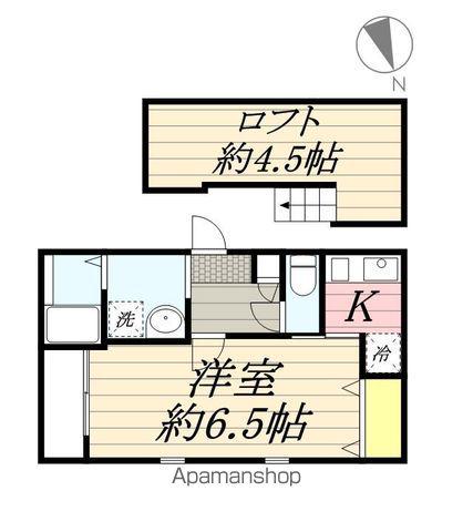 レガリータ室見Ⅰ(1K/1階)の間取り写真