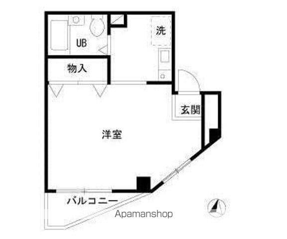 シティーハウス東久留米(1K/3階)の間取り写真