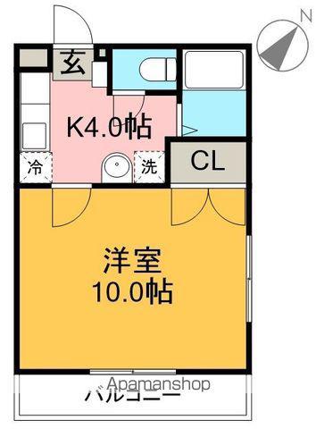 ハイネッツⅠ(1K/3階)の間取り写真