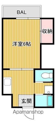 青葉MMKビル(1K/4階)の間取り写真