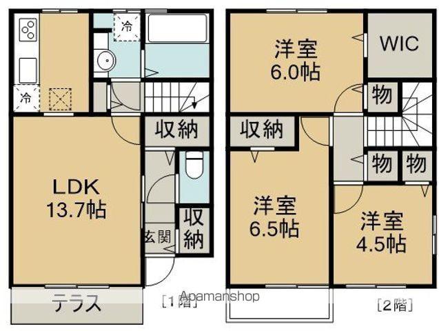 フェニックス小仙波　Ｇ棟(3LDK)の間取り写真