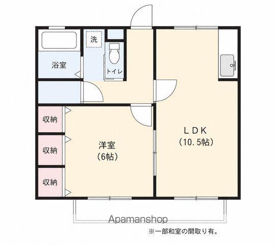 エメラルド神栖(2DK/1階)の間取り写真