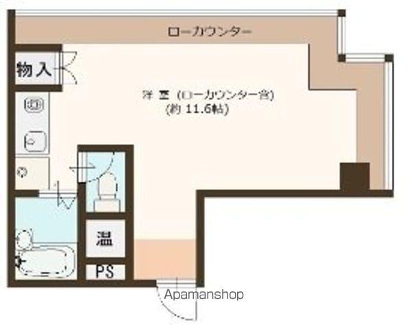 風異音素(ワンルーム/8階)の間取り写真