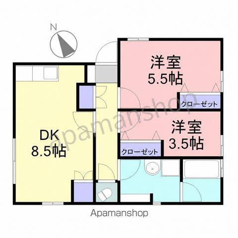 ハイム第3西福原(2DK/1階)の間取り写真