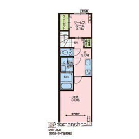 LE MEILLEUR北天昌寺(1K/2階)の間取り写真