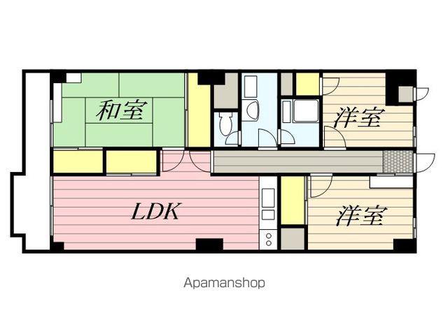クリーン・ホーム千葉(3LDK/7階)の間取り写真
