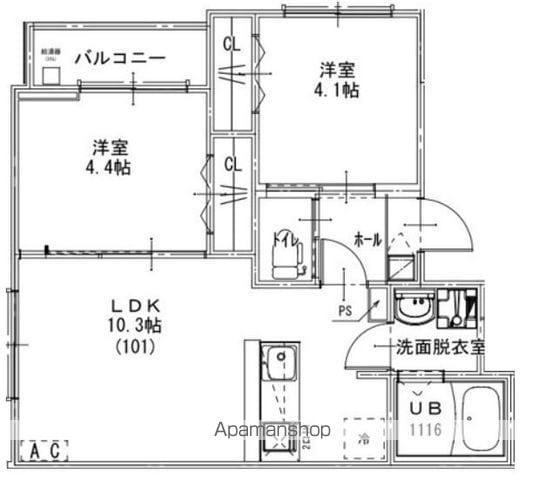 KEIAI RESIDENCE 豊四季Ⅱ(2LDK/1階)の間取り写真