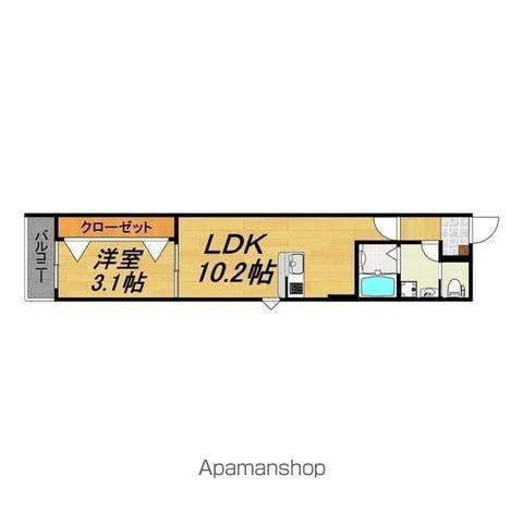 LECOCON守山Ⅳ(1LDK/1階)の間取り写真