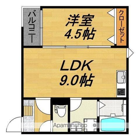 LECOCON守山Ⅴ(1LDK/2階)の間取り写真