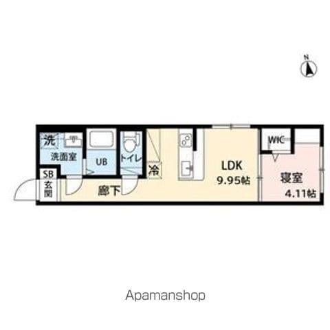 AMIRL PREMIER IMAIKE(1LDK/5階)の間取り写真