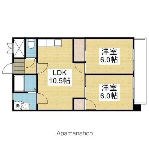 セントヒルズ久万ノ台(2LDK/5階)の間取り写真