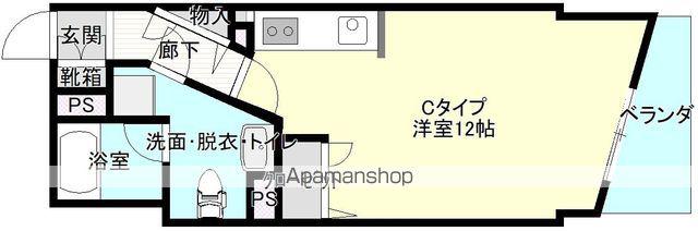 アーバンコート99(ワンルーム/4階)の間取り写真