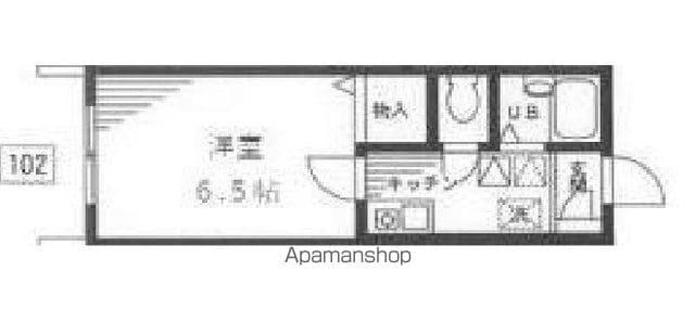 エレンシア(ワンルーム/1階)の間取り写真