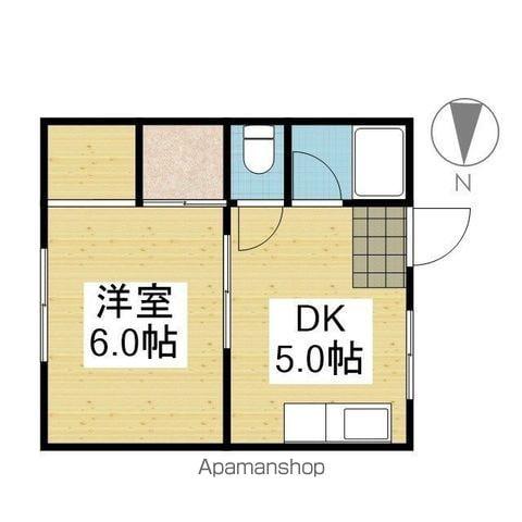 佐伯ハイツ(1DK/1階)の間取り写真