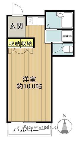 Mフラッツ1(ワンルーム/2階)の間取り写真