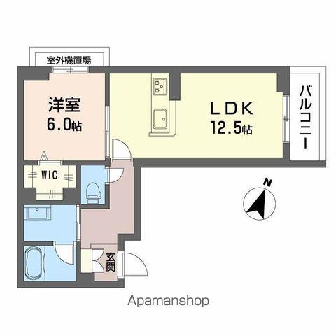 WAVE 伏見(1LDK/3階)の間取り写真