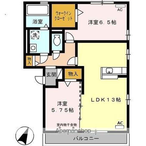 トレステラ(2LDK/3階)の間取り写真