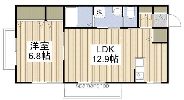 LOVE&PEACEⅡ(1LDK/1階)の間取り写真