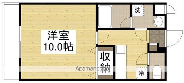 オーランド岩田(1K/2階)の間取り写真