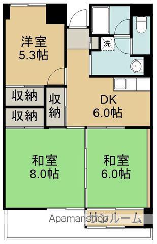 サンシャイン菊平ビル(3DK/8階)の間取り写真