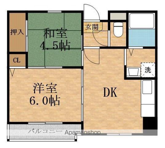 エルパラッツォ京橋(2DK/2階)の間取り写真