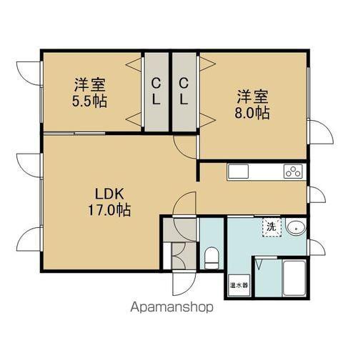 ARMAS(2LDK/1階)の間取り写真