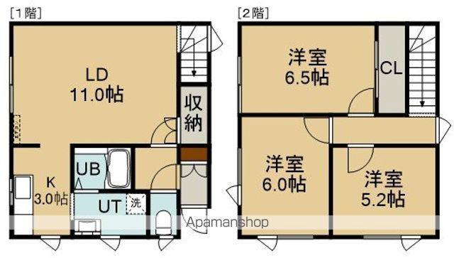 カルチェ・ド・千代台(3LDK/1階)の間取り写真
