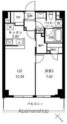 ザ・ケンジントン・レジデンスときわ台(1LDK/4階)の間取り写真