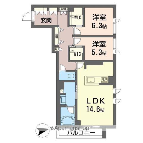 ソフィーガーデン(2LDK/2階)の間取り写真