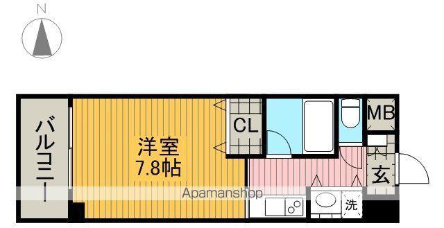 AXIS桜通内山(1K/9階)の間取り写真