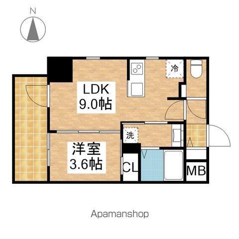ザ・レジデンスパーク栄(1LDK/5階)の間取り写真