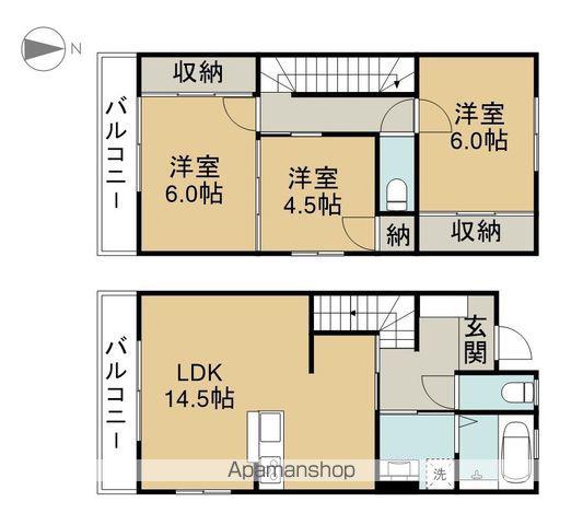 リーフ　ヒルズ(3LDK)の間取り写真