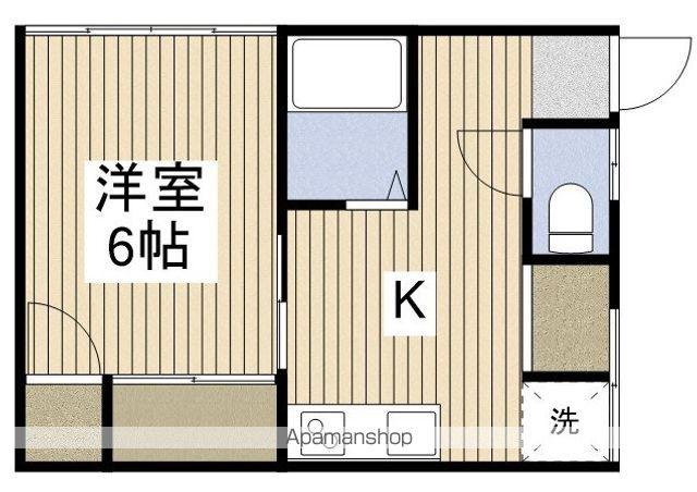 塚田アパート(1K/1階)の間取り写真