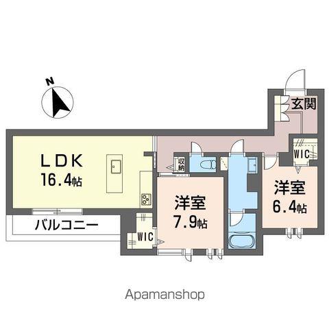 プライムフィールド(2LDK/2階)の間取り写真
