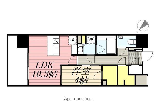 AIFLAT博多祇園(1LDK/9階)の間取り写真