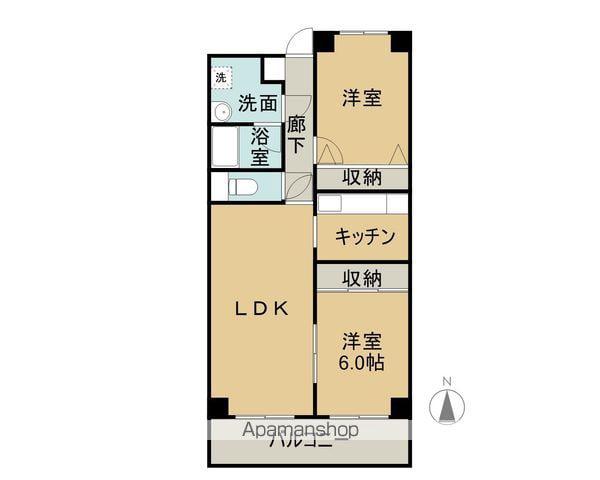 ラヴァーズガーデンⅠ(2LDK/3階)の間取り写真