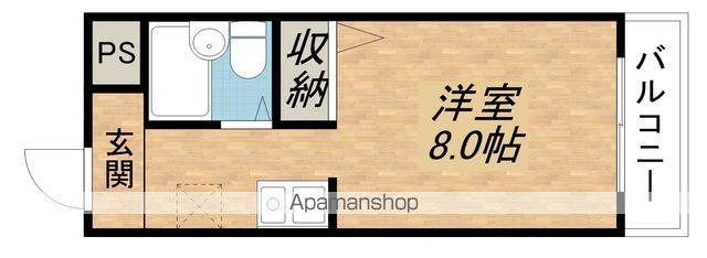 インペリアル瀬田(1K/2階)の間取り写真