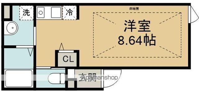 ATREN DEU(ワンルーム/2階)の間取り写真