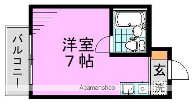 ローヤルマンション高円寺(ワンルーム/2階)の間取り写真