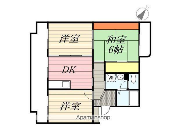 シャトレシラハタ(3DK/3階)の間取り写真